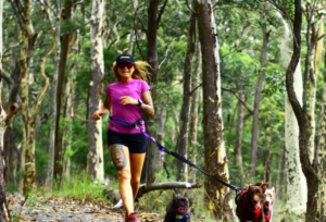 Exercise with dogs, trail running Australia