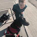 Assistance dog kiwi and Jaxon 