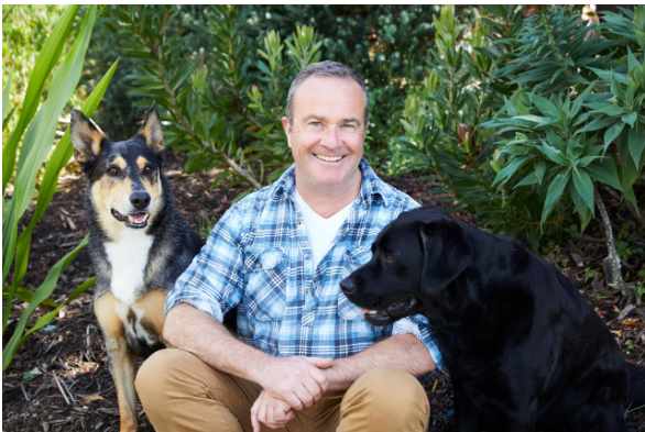Professor Paul McGreevy with his pet dogs, he talks about a new pet survey asking why dogs chew